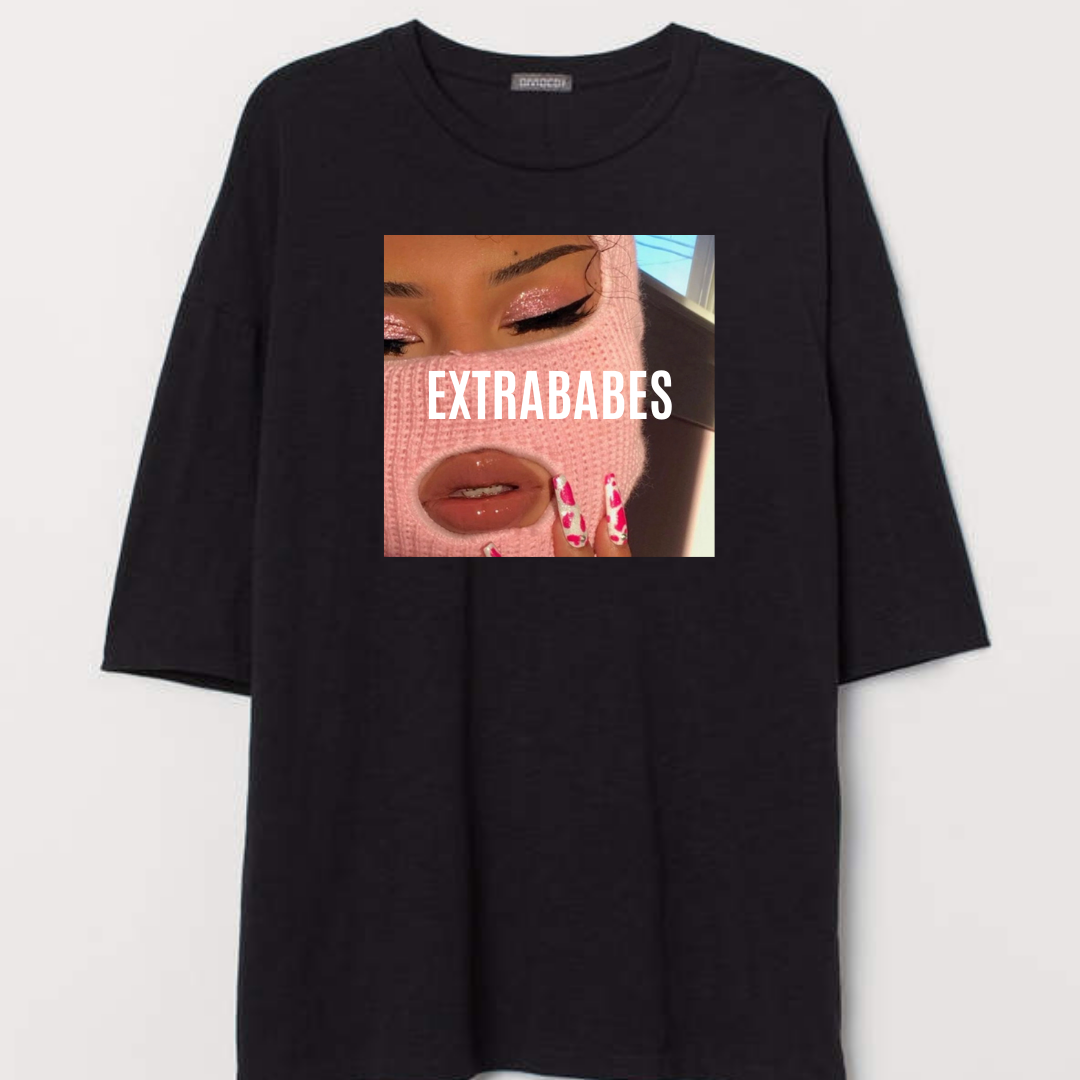TRICOU 'EXTRABABES SAVAGE' - Tricou negru EXTRABABES cu mesaj
