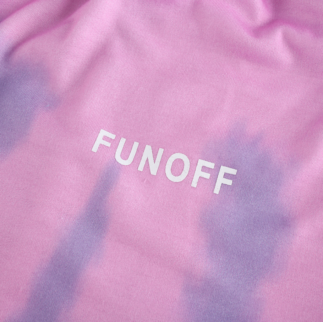 PANTALONI 'FUNOFF' - Pantaloni scurti trening tie dye