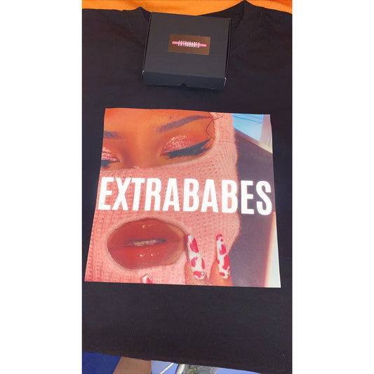 TRICOU 'EXTRABABES SAVAGE' - Tricou negru EXTRABABES cu mesaj