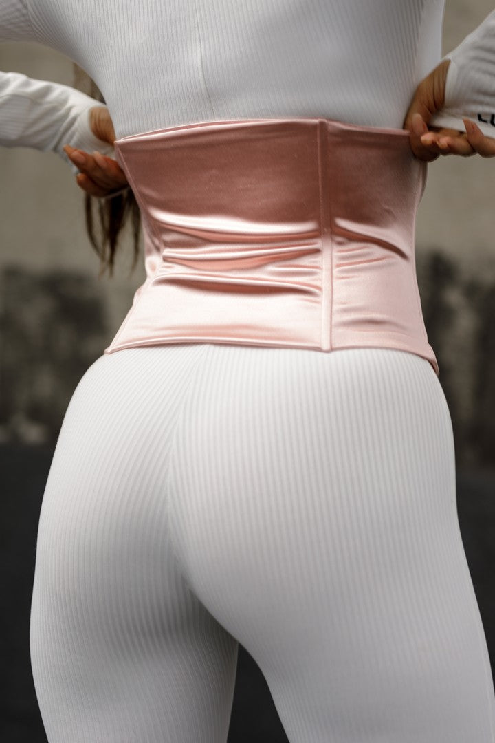 CORSET 'PINK LUXURY' - Corset roz modelator pentru talie