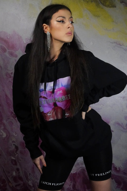 HANORAC 'NOT YOUR BAE' - Hanorac EXTRABABES cu mesaj