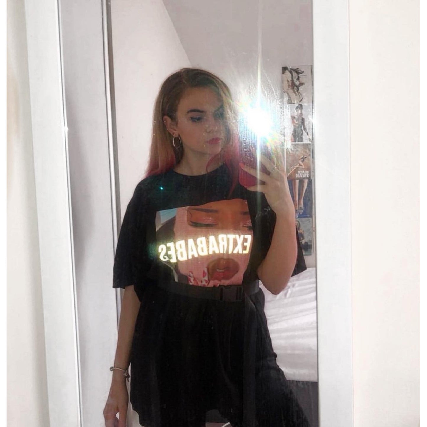 TRICOU 'EXTRABABES SAVAGE' - Tricou negru EXTRABABES cu mesaj