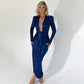 Rochie metalica 'Elegance' Albastru