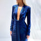 Rochie metalica 'Elegance' Albastru