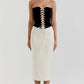 Rochie ‘Queen of corsets’ - fusta din satin si corset din catifea