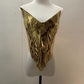 Corset 'Gold Muse' - corset auriu tip gladiator