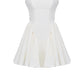 Rochie Ivory 'Cute Angel' - Rochie scurta de ocazie ivory cu spatele gol si detaliu cu fundita