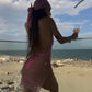 ROCHIE ‘PINK BOUJEE’ - Rochie roz stralucitoare cu strasuri si spate gol