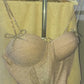 Corset 'Pink Fairy' din lurex roz cu sclipici