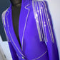 Sacou 'Purple Queen' - Sacou mov cu detalii din strasuri