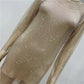 Rochie ‘Fishnet Diamond’ Medie Bej Din Doua Piese