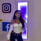 CORSET 'BRIDAL VIBE' WHITE -  Corset top alb din sifon cu detalii din pietre