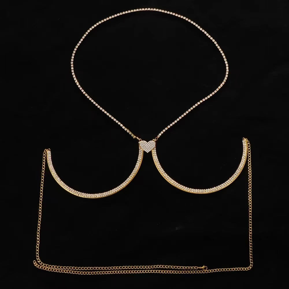 Body Chain 'LIL HEART' SILVER/GOLD