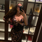 Rochie 'Leopard Queen' - Rochie de vara, lunga cu imprimeu de leopard si decupaje