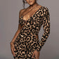 Rochie 'Leopard Queen' - Rochie de vara, lunga cu imprimeu de leopard si decupaje