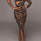Rochie 'Leopard Queen' - Rochie de vara, lunga cu imprimeu de leopard si decupaje