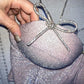 Corset 'Pink Fairy' din lurex roz cu sclipici