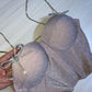 Corset 'Pink Fairy' din lurex roz cu sclipici