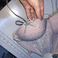 Corset 'Pink Fairy' din lurex roz cu sclipici