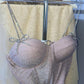 Corset 'Pink Fairy' din lurex roz cu sclipici