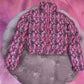 GEACA 'SNAKE'  GRI - Geaca dama scurta cu snake print