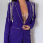 Sacou 'Purple Queen' - Sacou mov cu detalii din strasuri