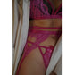 SET LENJERIE 'V DAY' - Set lenjerie intima 3 piese roz