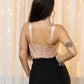 Corset 'Rose Gold' din satin