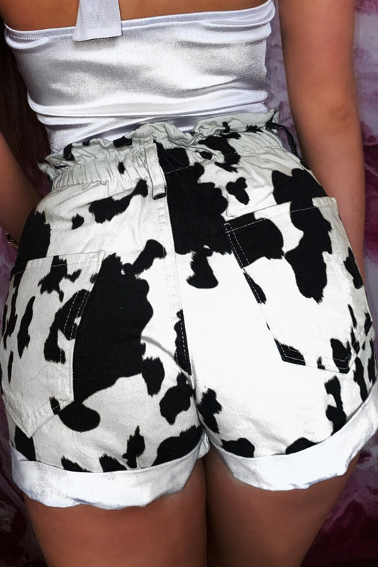 PANTALONI SCURTI 'COW'