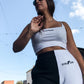 TRENING 'SLAY EVERYDAY' - Trening dama din 2 piese 'Black & white' bumbac