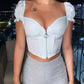 CORSET 'BABY BLUE' - Corset top "BABY BLUE'