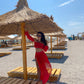Compleu de plaja din doua piese "Punta Cana" Rosu