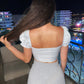 CORSET 'BABY BLUE' - Corset top "BABY BLUE'