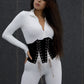 CORSET 'BLACK LUXURY' - Corset negru modelator pentru talie