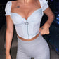 CORSET 'BABY BLUE' - Corset top "BABY BLUE'