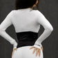 CORSET 'BLACK LUXURY' - Corset negru modelator pentru talie