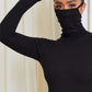 'MASK ON' BODYSUIT - Body dama negru cu masca incorporata