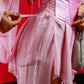 Rochie 'Pink Wave' - Rochie de vara, cu corset si maneci lejere, roz