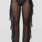 Pantaloni de plaja din plasa 'Caliente' Negri