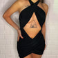 Rochie ‘Summer Heat’ - Rochie neagra, de vara cu detalii cut out