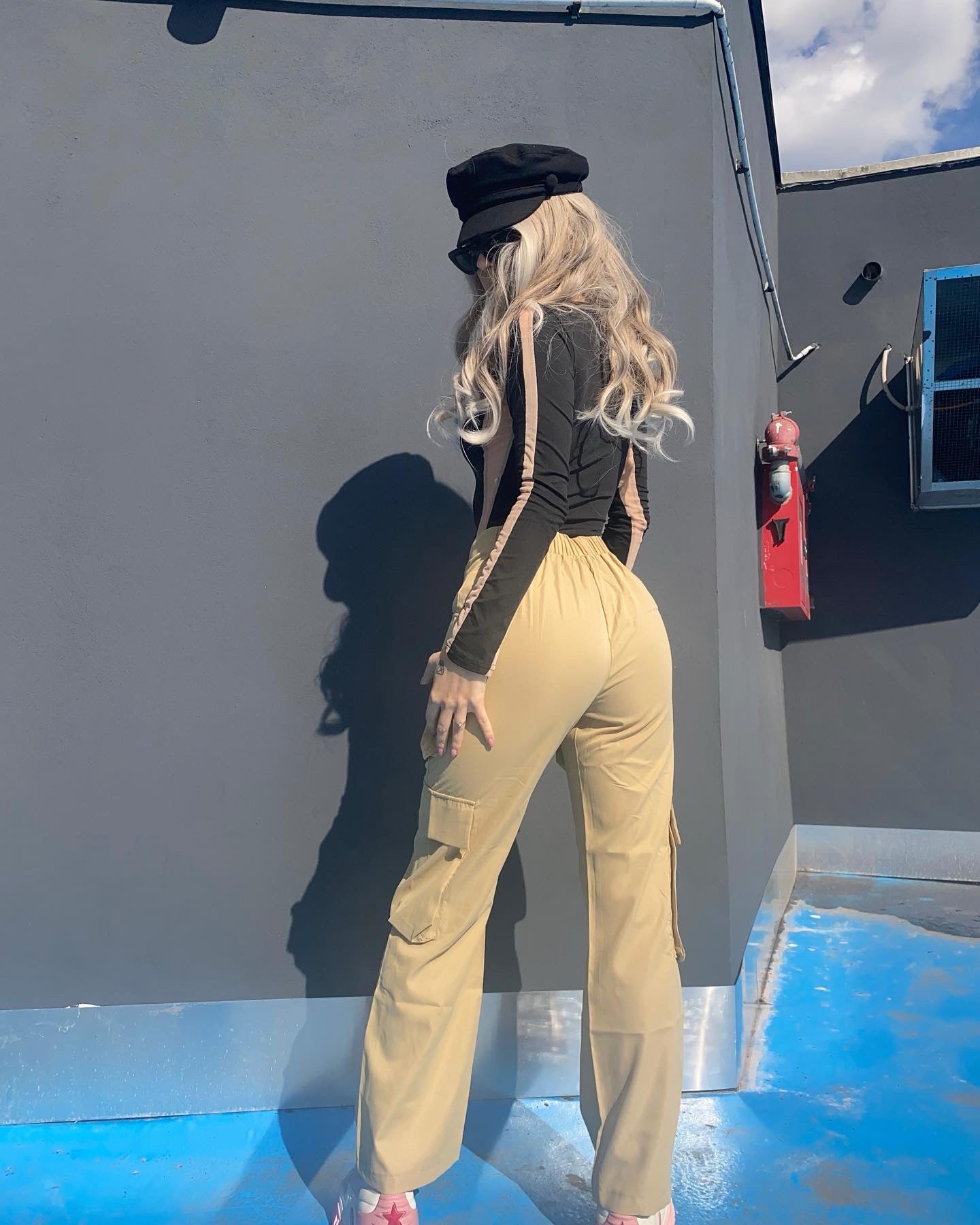 Pantaloni Cargo 'KIMBERLY' Bej
