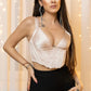 Corset 'Rose Gold' din satin