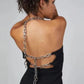 TOP 'CHAIN LOVE' - Top negru cu bretele din lant