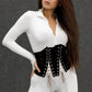 CORSET 'BLACK LUXURY' - Corset negru modelator pentru talie