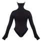 'MASK ON' BODYSUIT - Body dama negru cu masca incorporata