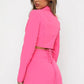 Compleu 'Hot Girl Summer' Roz -Compleu roz format din sacou si fusta